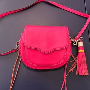 Rebecca Minkoff hot pink mini cross body bag